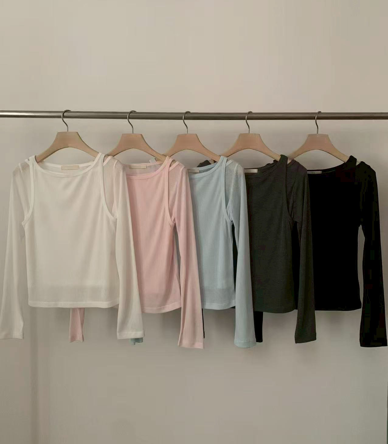 A62.柔軟糖果兩件式上衣