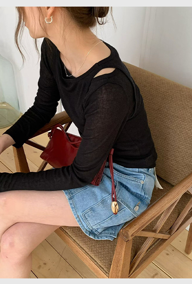 A62.柔軟糖果兩件式上衣