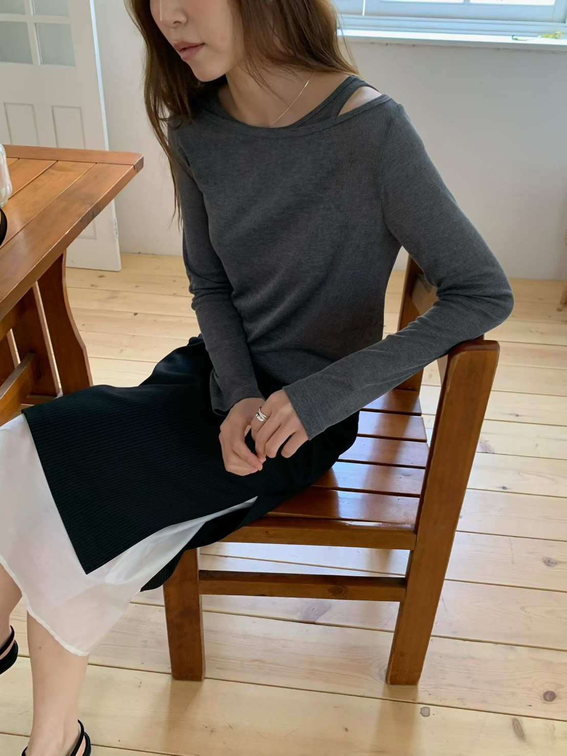 A62.柔軟糖果兩件式上衣