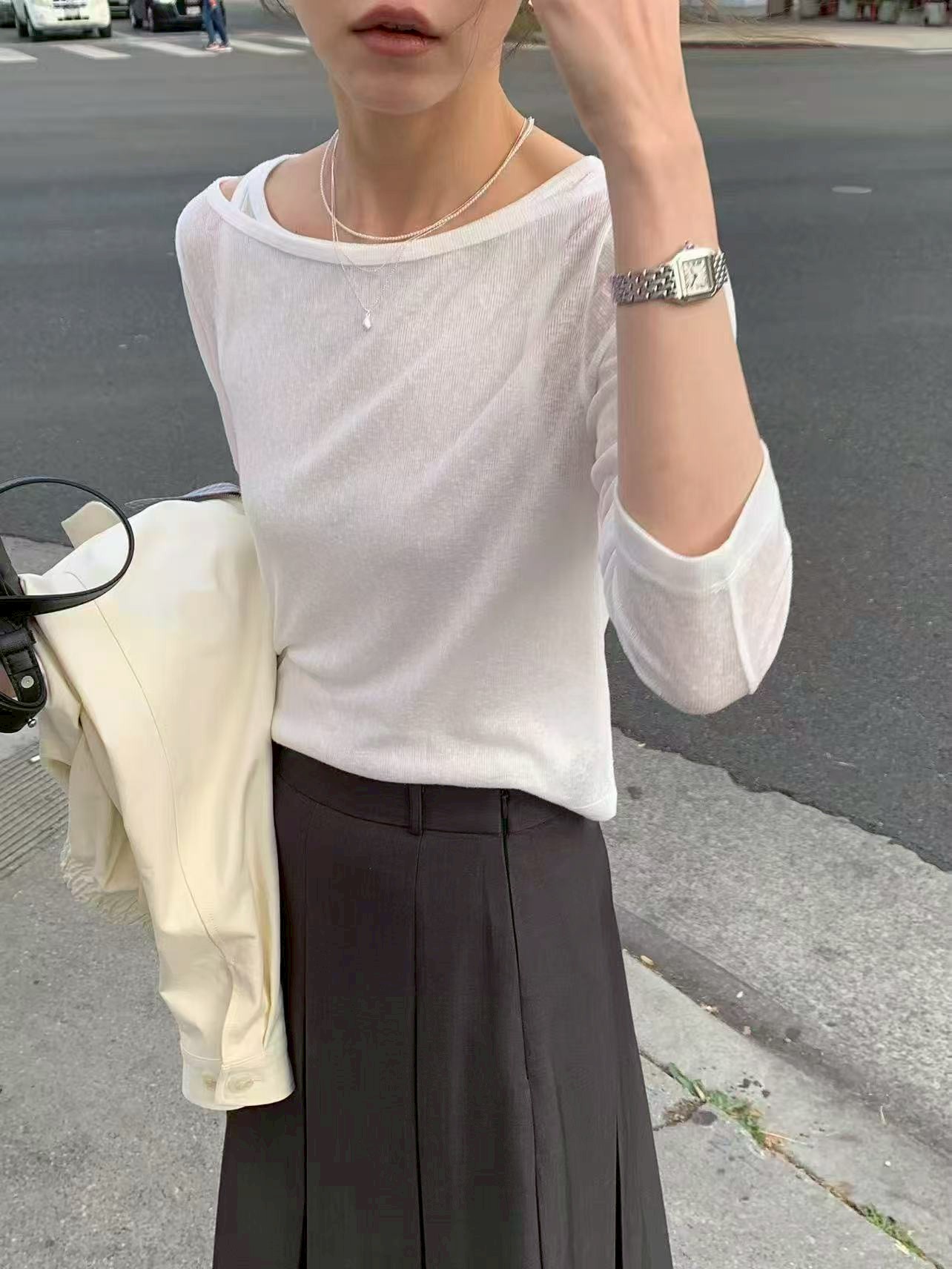 A62.柔軟糖果兩件式上衣