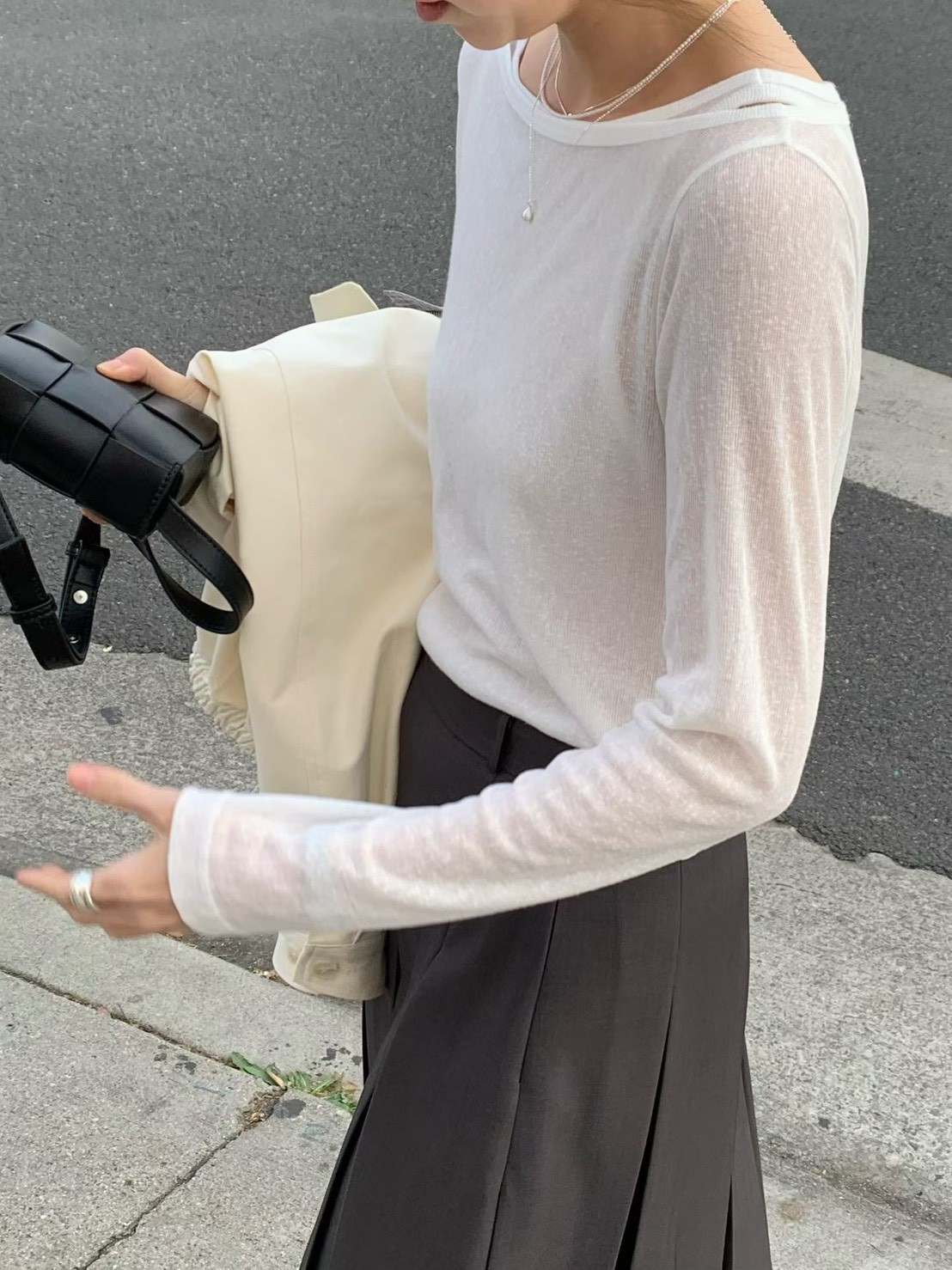 A62.柔軟糖果兩件式上衣