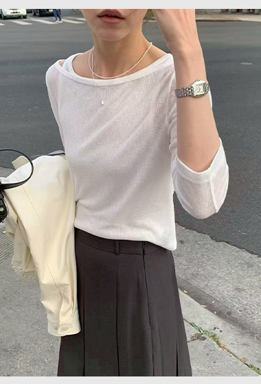 A62.柔軟糖果兩件式上衣