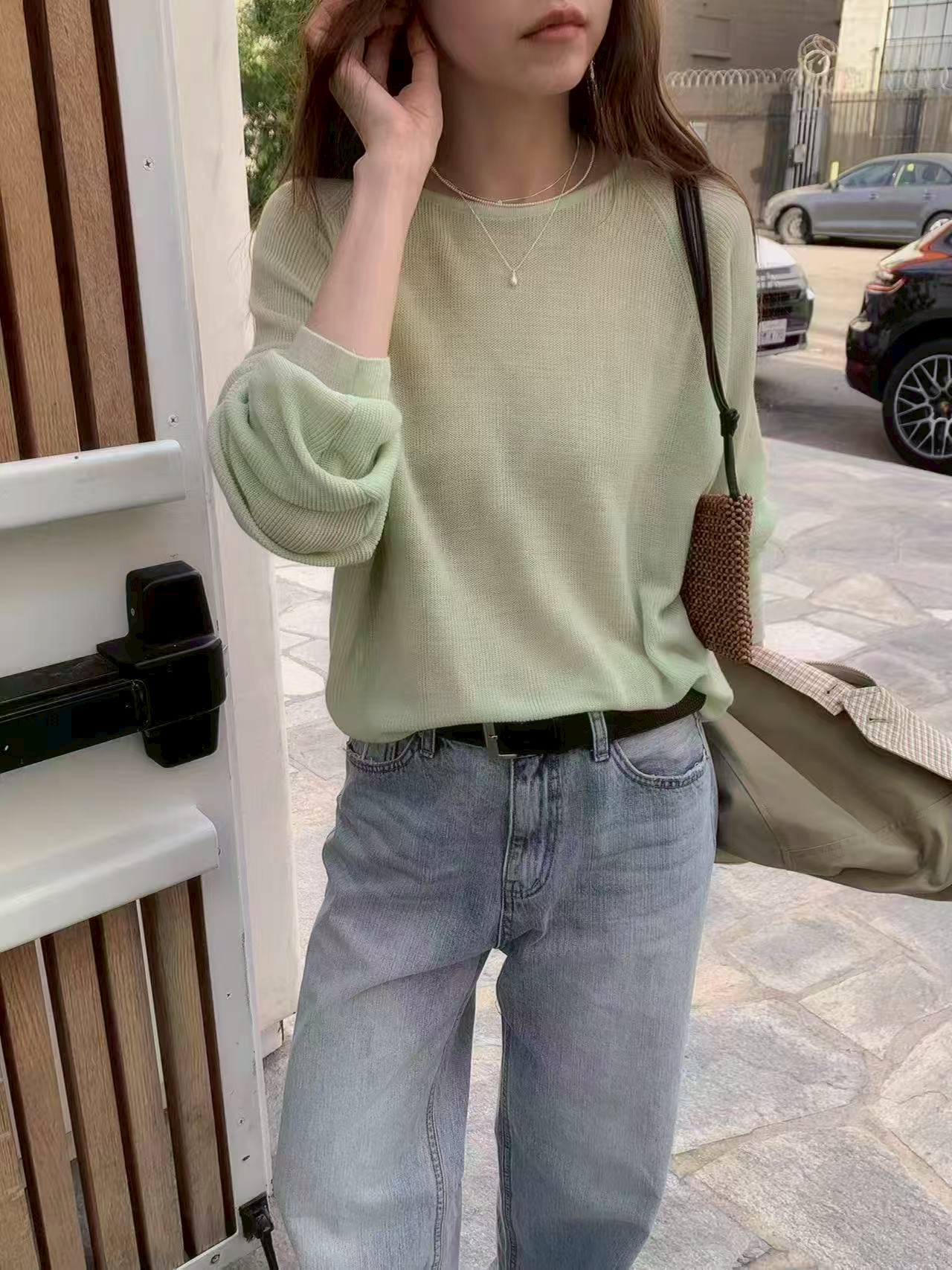 A52.可愛糖果拉克蘭針織衫