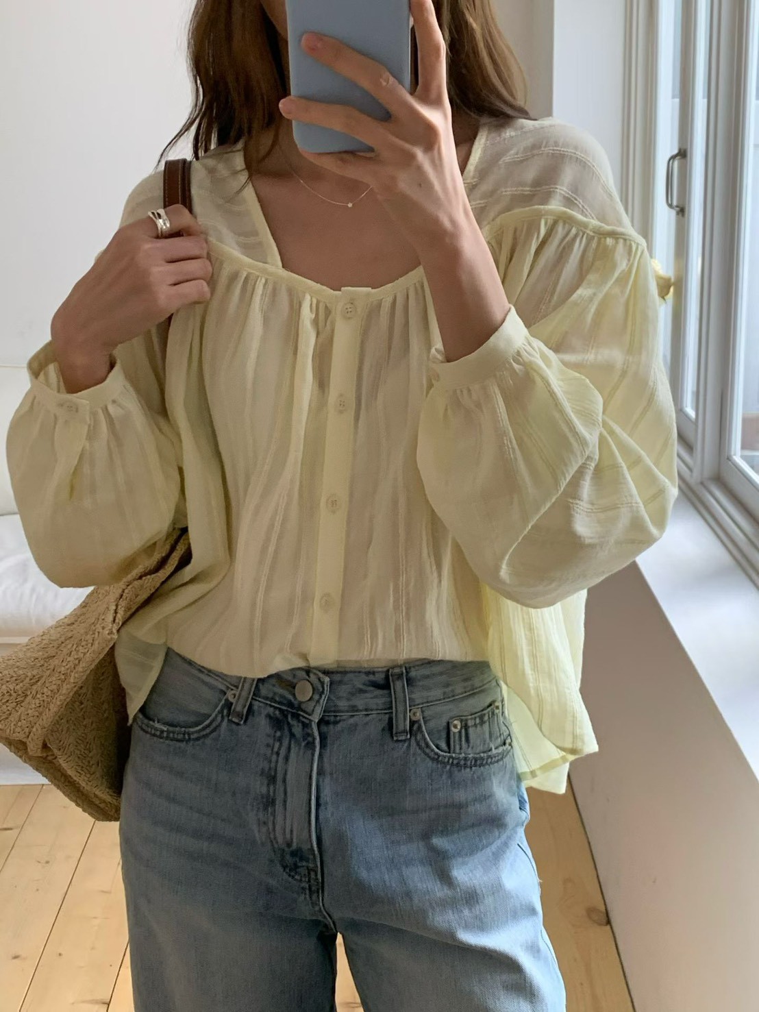 A57.緹花綁帶甜姐兒罩衫