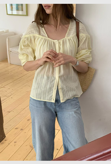 A57.緹花綁帶甜姐兒罩衫