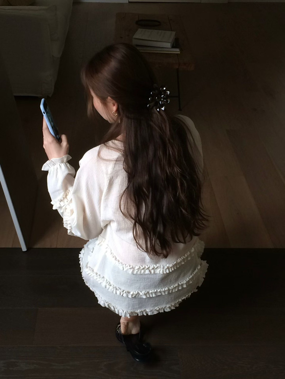 B29.浪漫層次荷葉罩衫