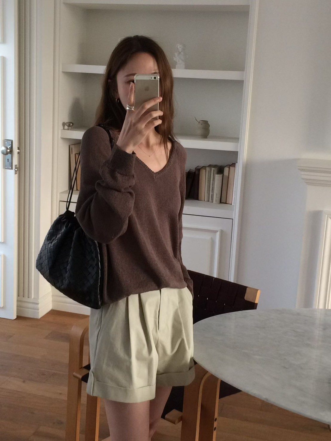 B33.透氣亞麻拉克蘭針織衫