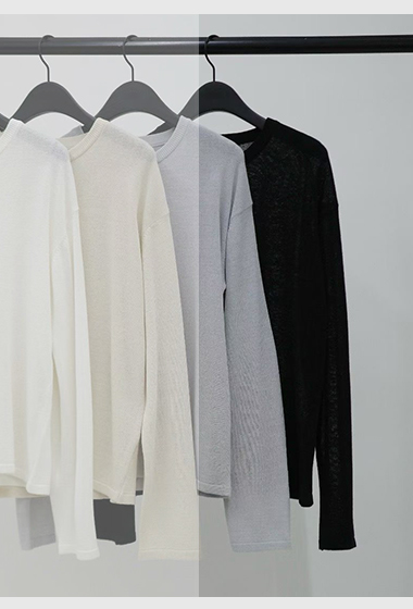 B85.纖瘦家莫蘭迪針織衫