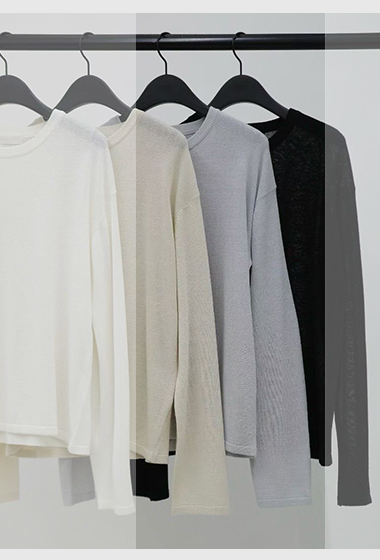 B85.纖瘦家莫蘭迪針織衫