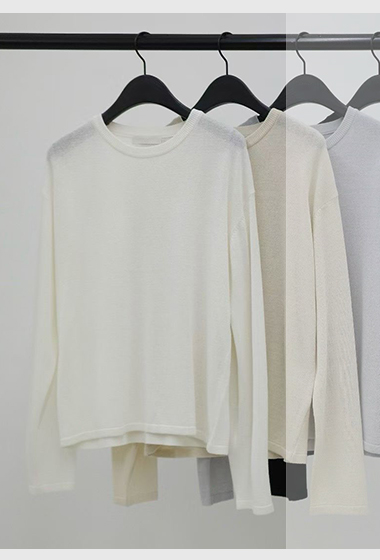 B85.纖瘦家莫蘭迪針織衫