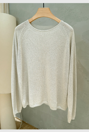 B105.粉嫩女孩百搭針織衫