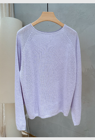 B105.粉嫩女孩百搭針織衫