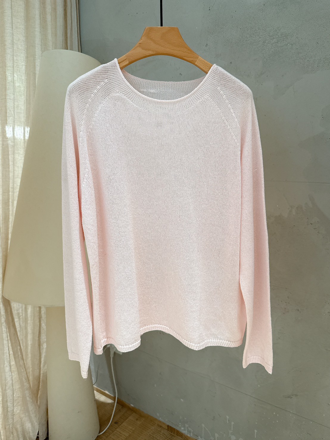 B105.粉嫩女孩百搭針織衫