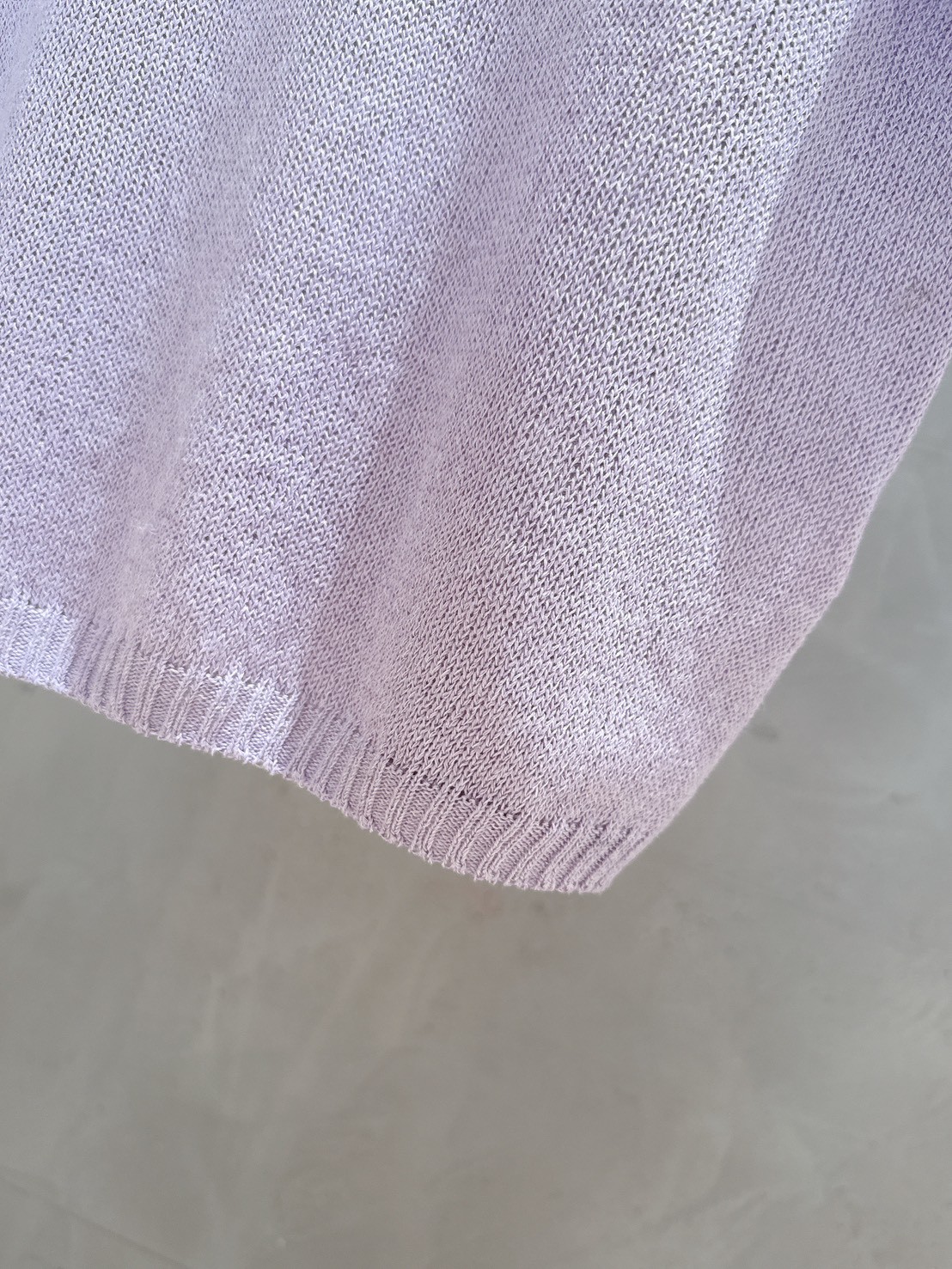 B104.薰衣草短袖針織衫