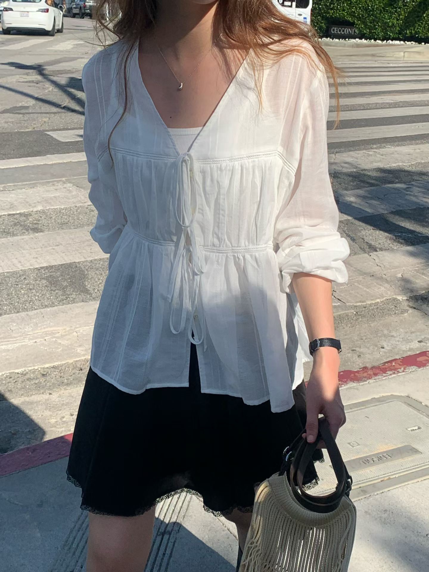 B23.大V家蛋糕層次罩衫