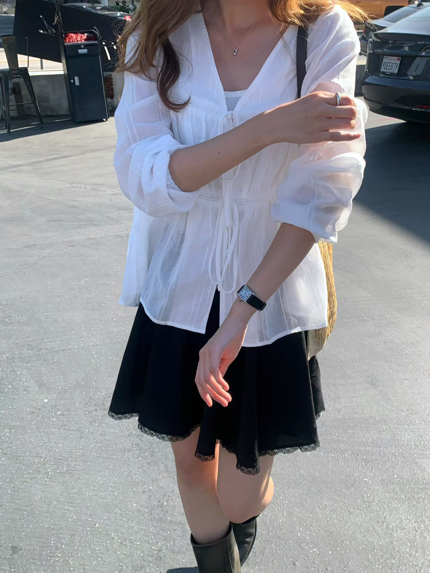 B23.大V家蛋糕層次罩衫