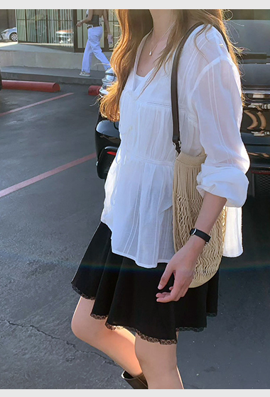 B23.大V家蛋糕層次罩衫