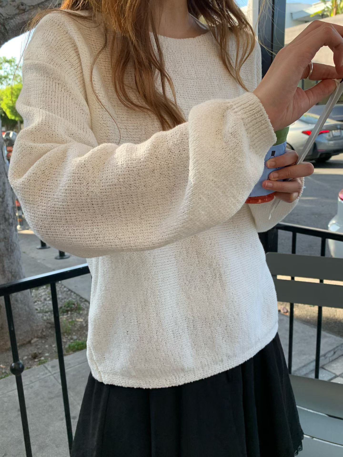 B28.大V家扁領優雅針織衫