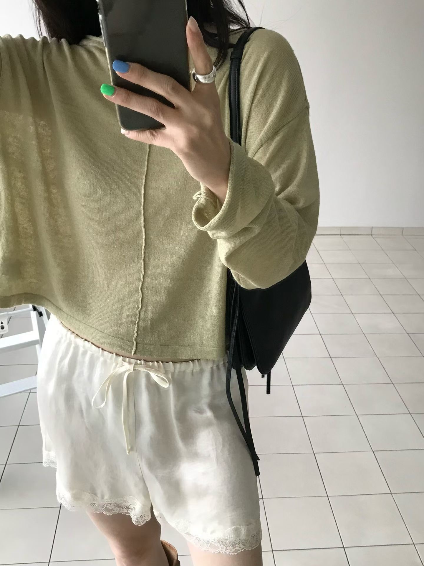 B88.小V家中心線卷邊薄針織