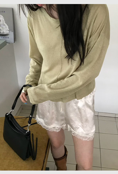 B88.小V家中心線卷邊薄針織