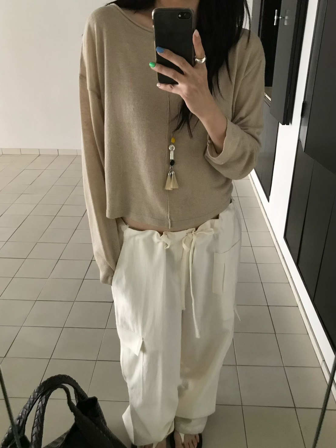 B88.小V家中心線卷邊薄針織