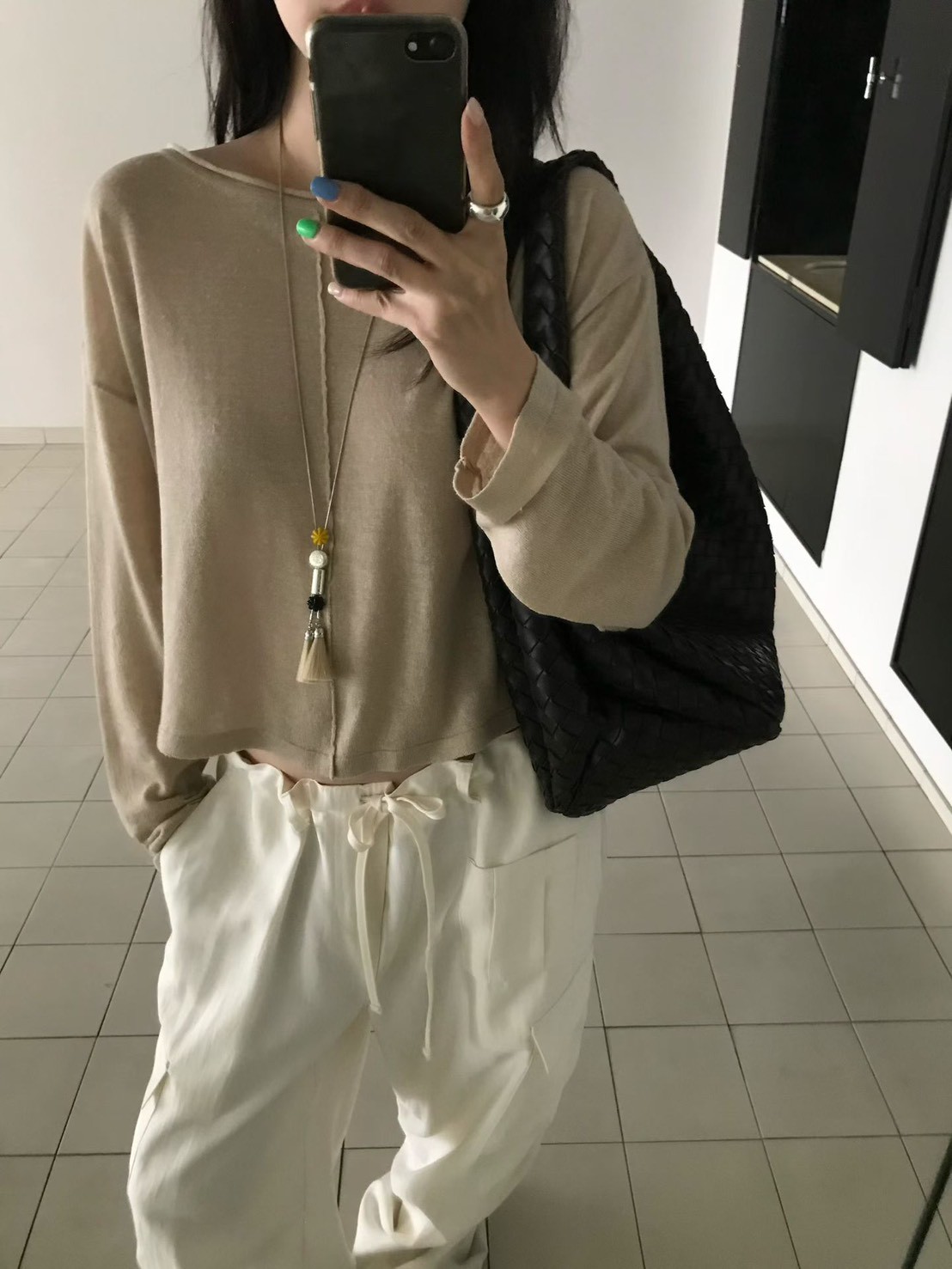 B88.小V家中心線卷邊薄針織