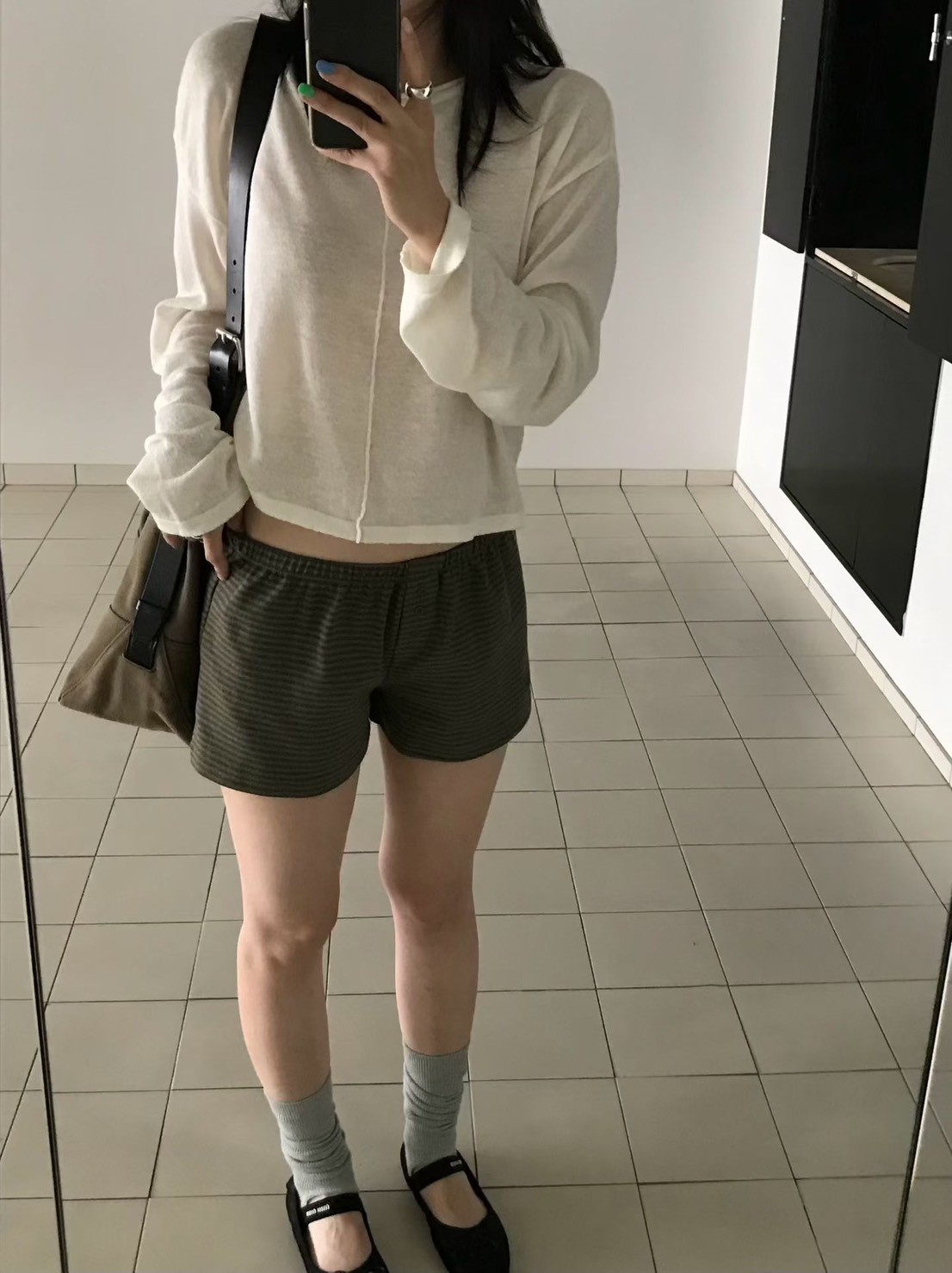 B88.小V家中心線卷邊薄針織