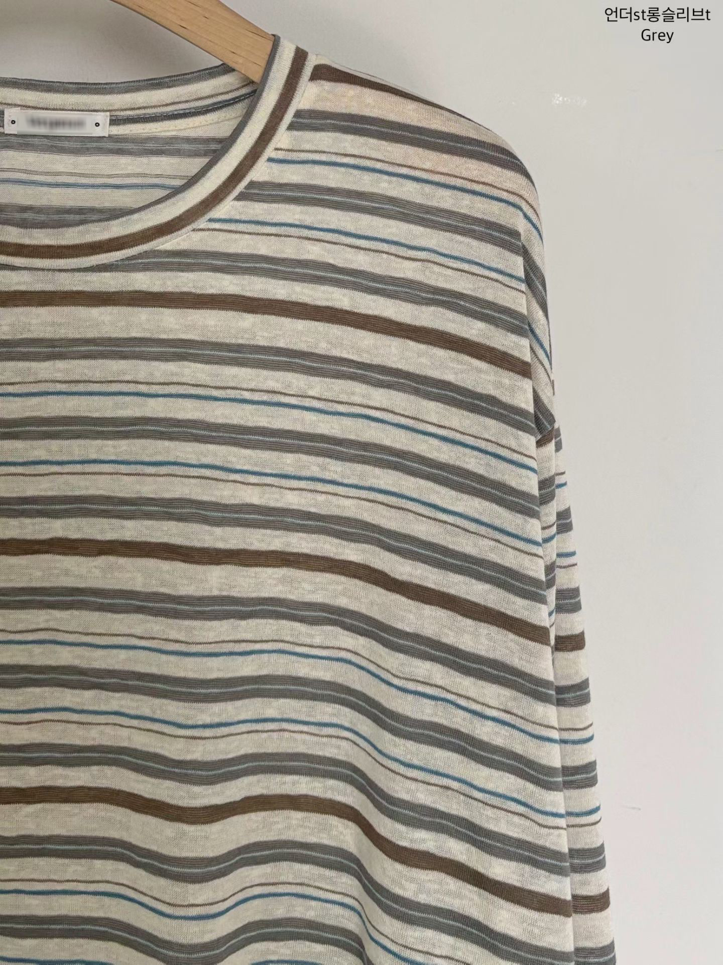 B94.小V家柔軟彩色條紋TEE