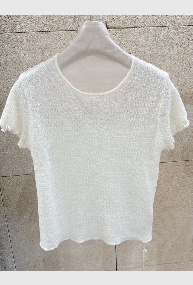 A19.清甜捲邊華夫格TEE
