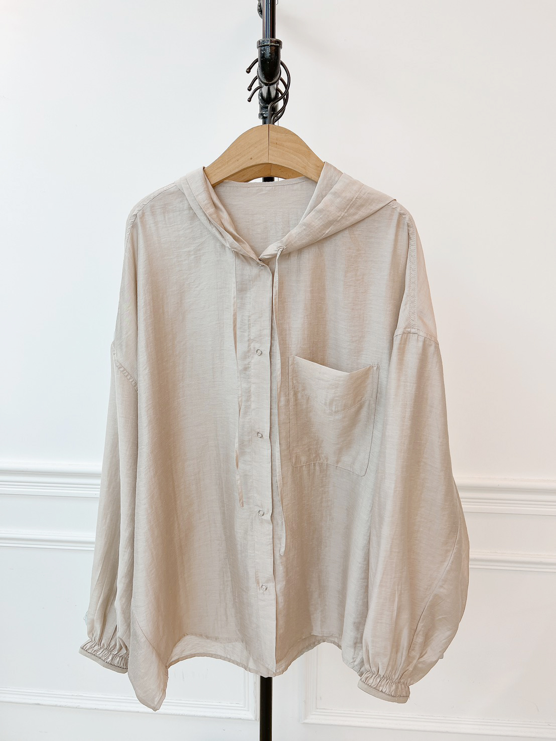 B22.防曬好幫手連帽襯衫外套