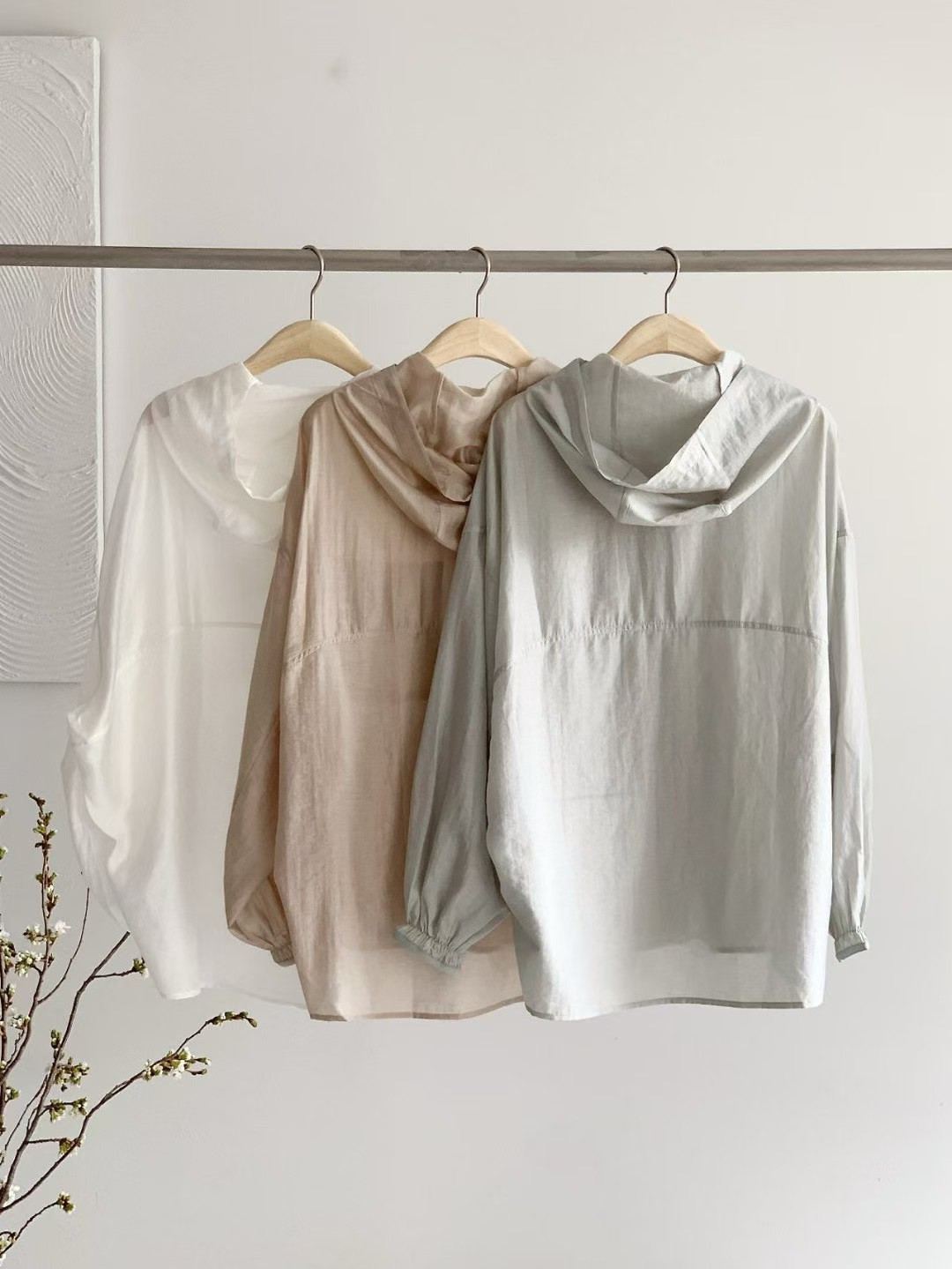 B22.防曬好幫手連帽襯衫外套