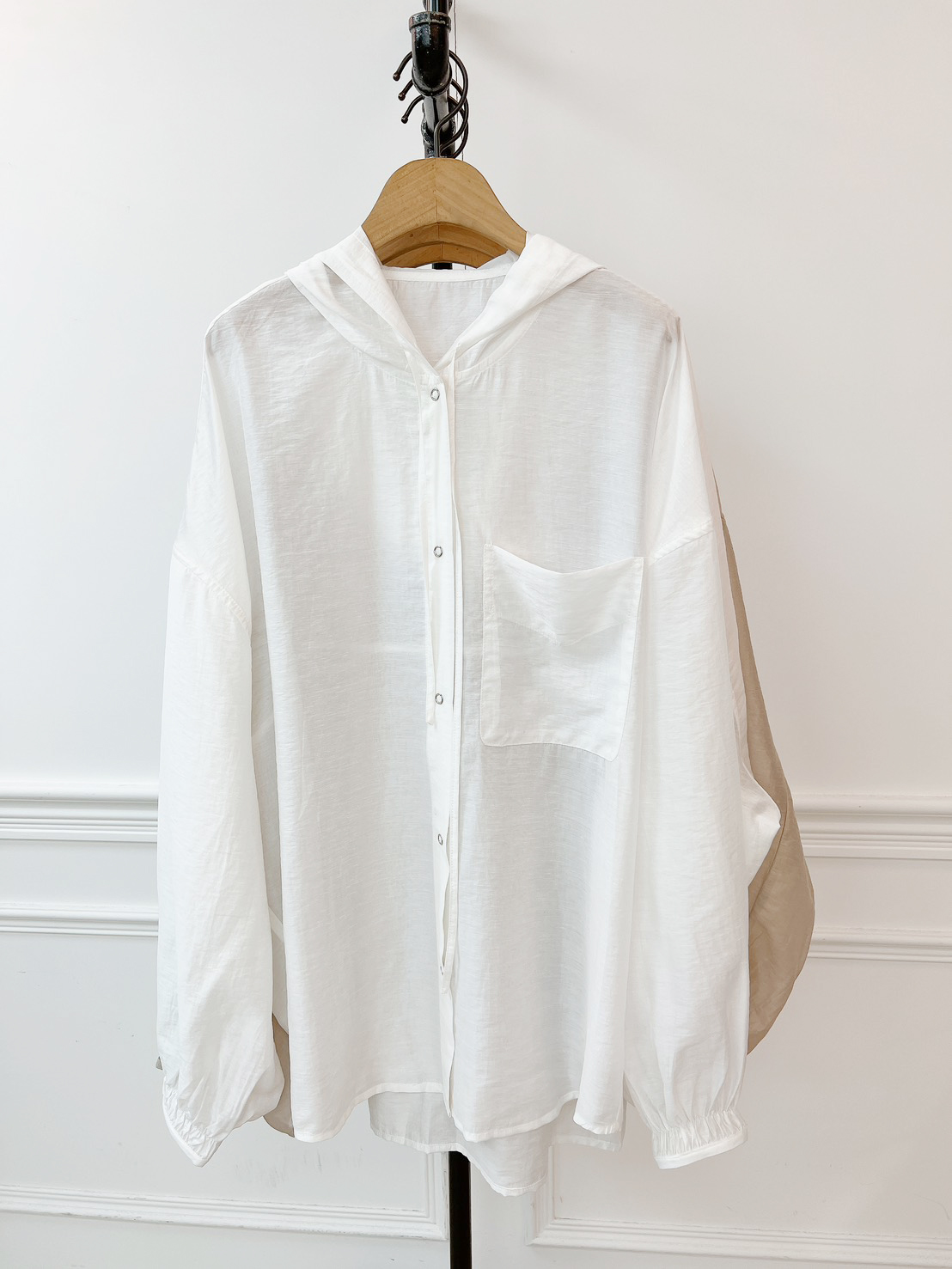 B22.防曬好幫手連帽襯衫外套