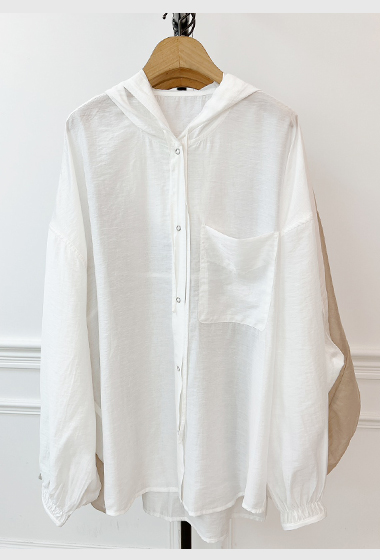 B22.防曬好幫手連帽襯衫外套