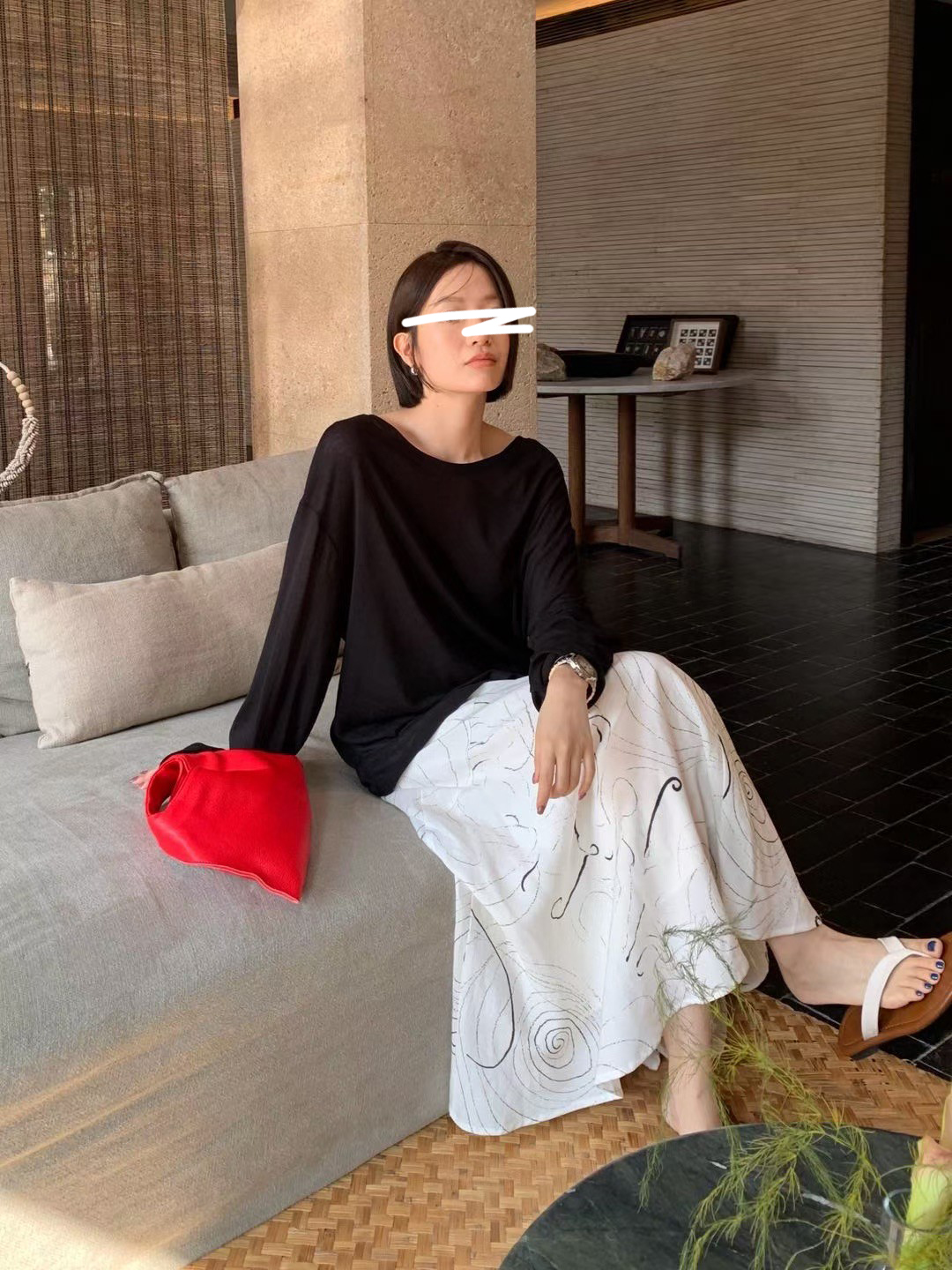 B24.後背綁帶慵懶針織衫