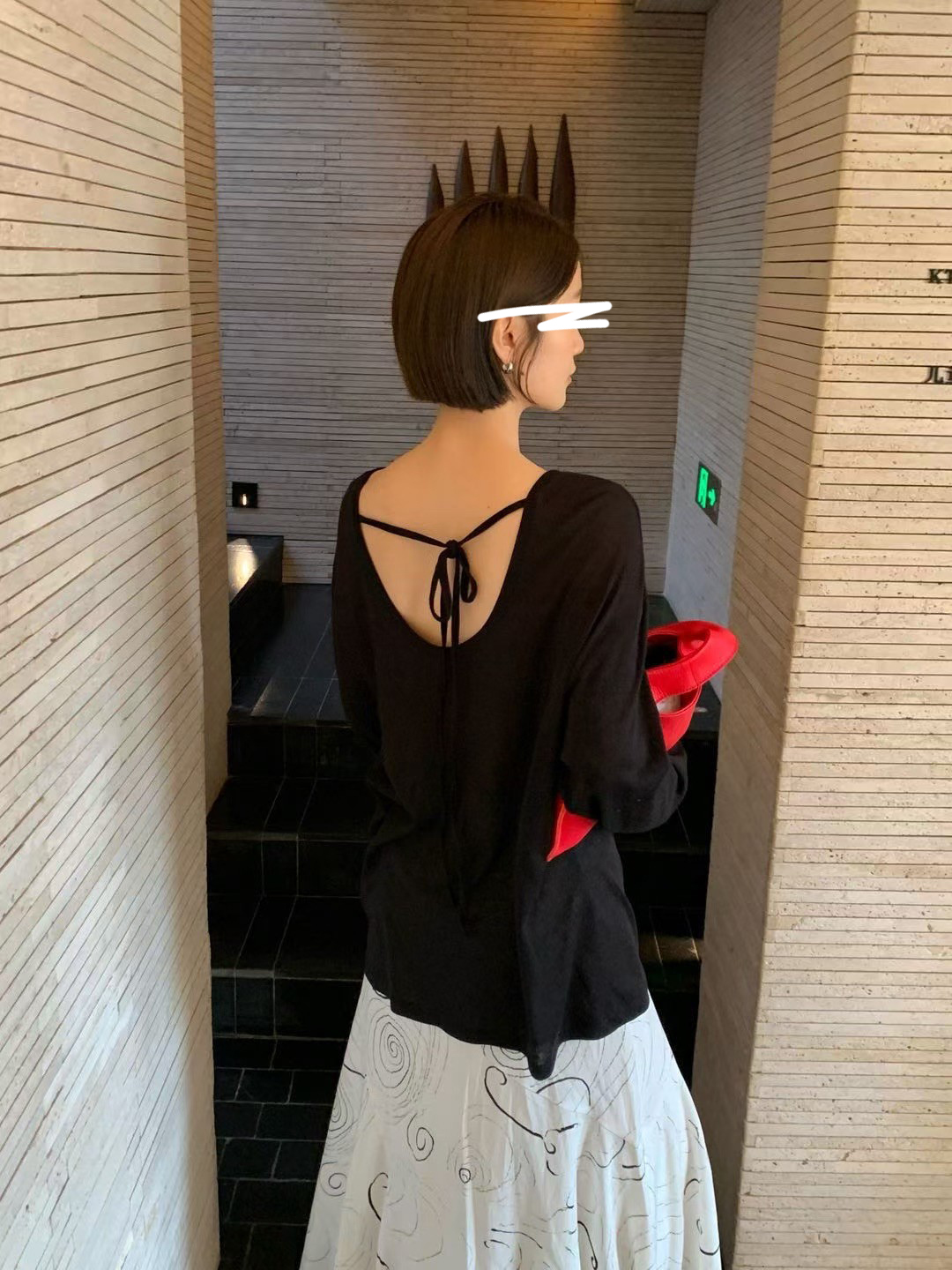 B24.後背綁帶慵懶針織衫