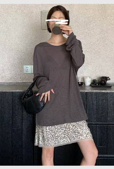 B24.後背綁帶慵懶針織衫