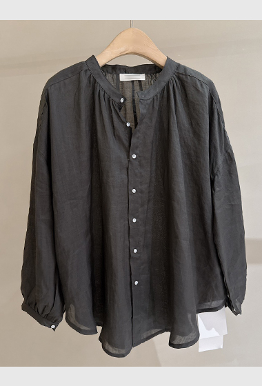 B15.初夏100%苧麻罩衫上衣