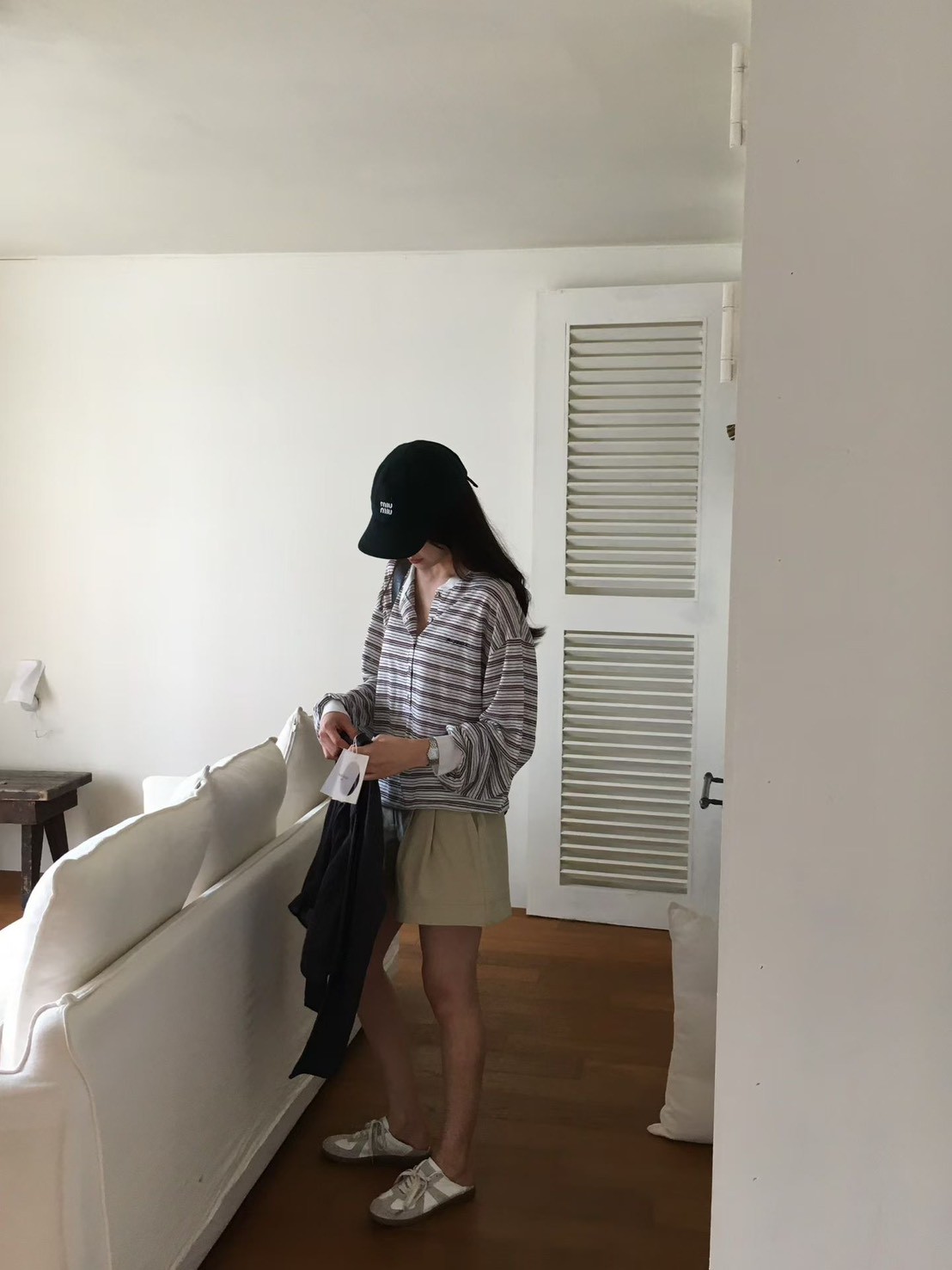 B33.櫥窗家復古糖果條紋TEE