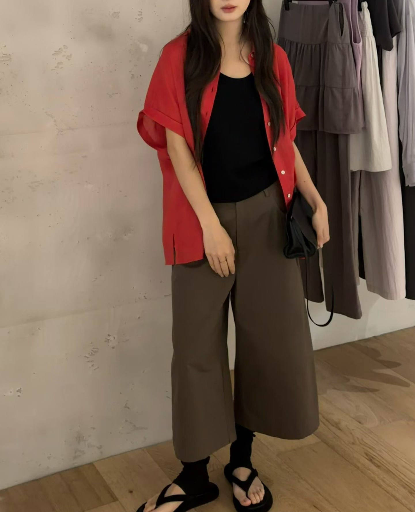 A27.亮彩天絲亞麻襯衫