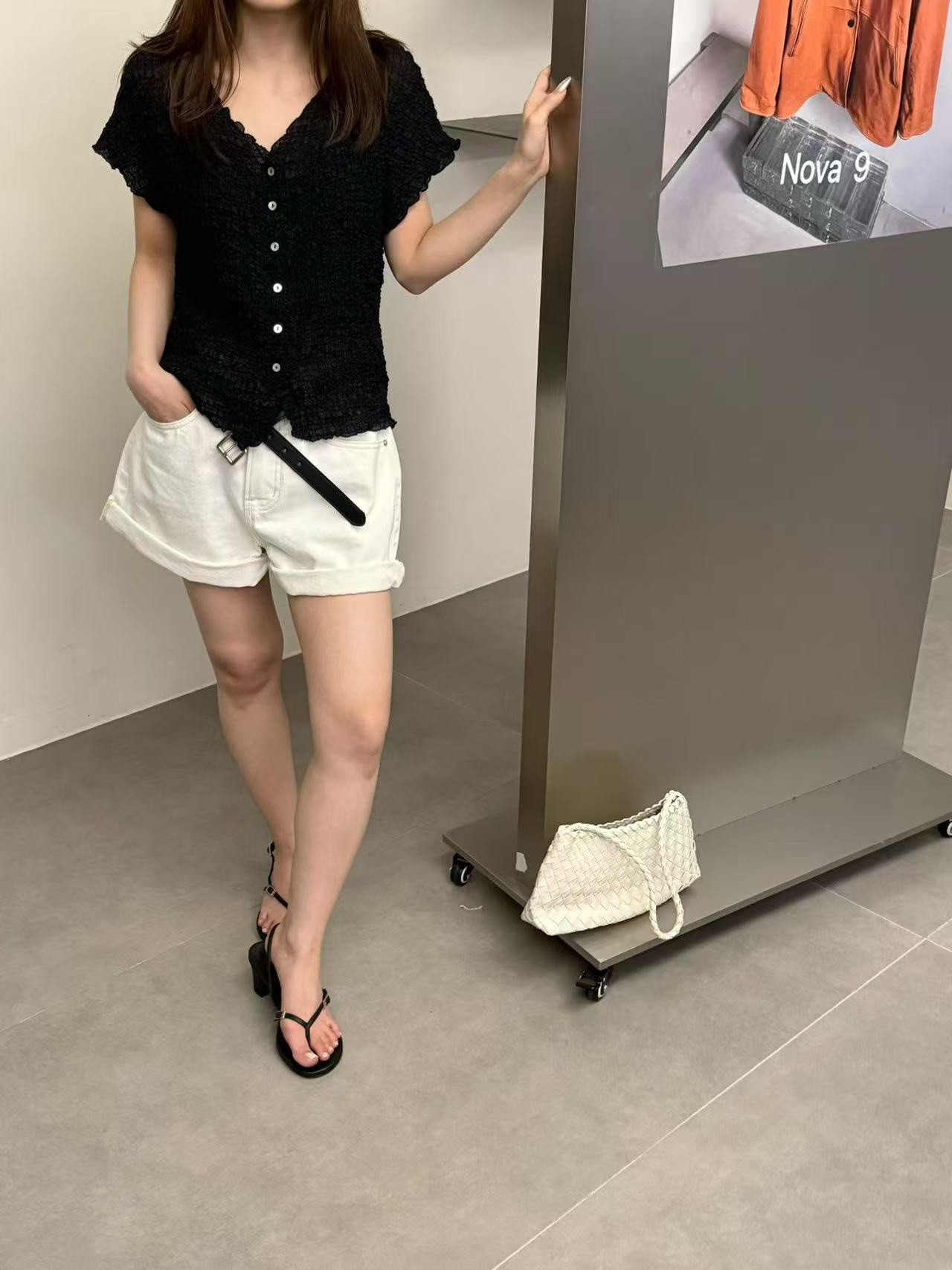 B37.溫柔女孩皺皺上衣