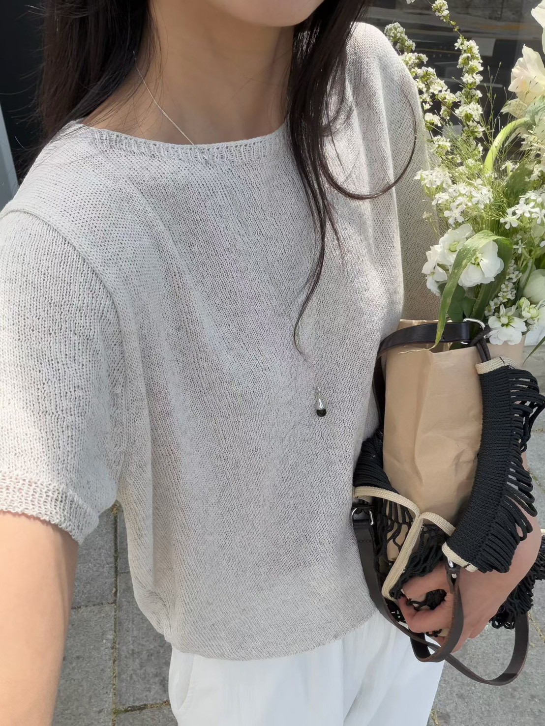 B16.瘦瘦歐膩夏日女孩短袖薄針織