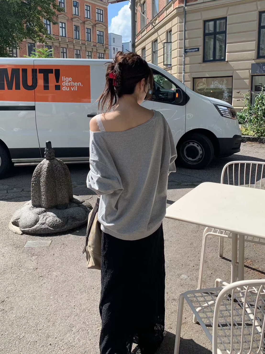 B48.小V家微甜女孩大領口上衣