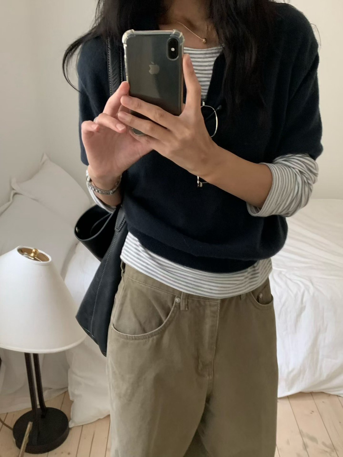 B49.小V家美麗諾高級翻領短袖毛衣