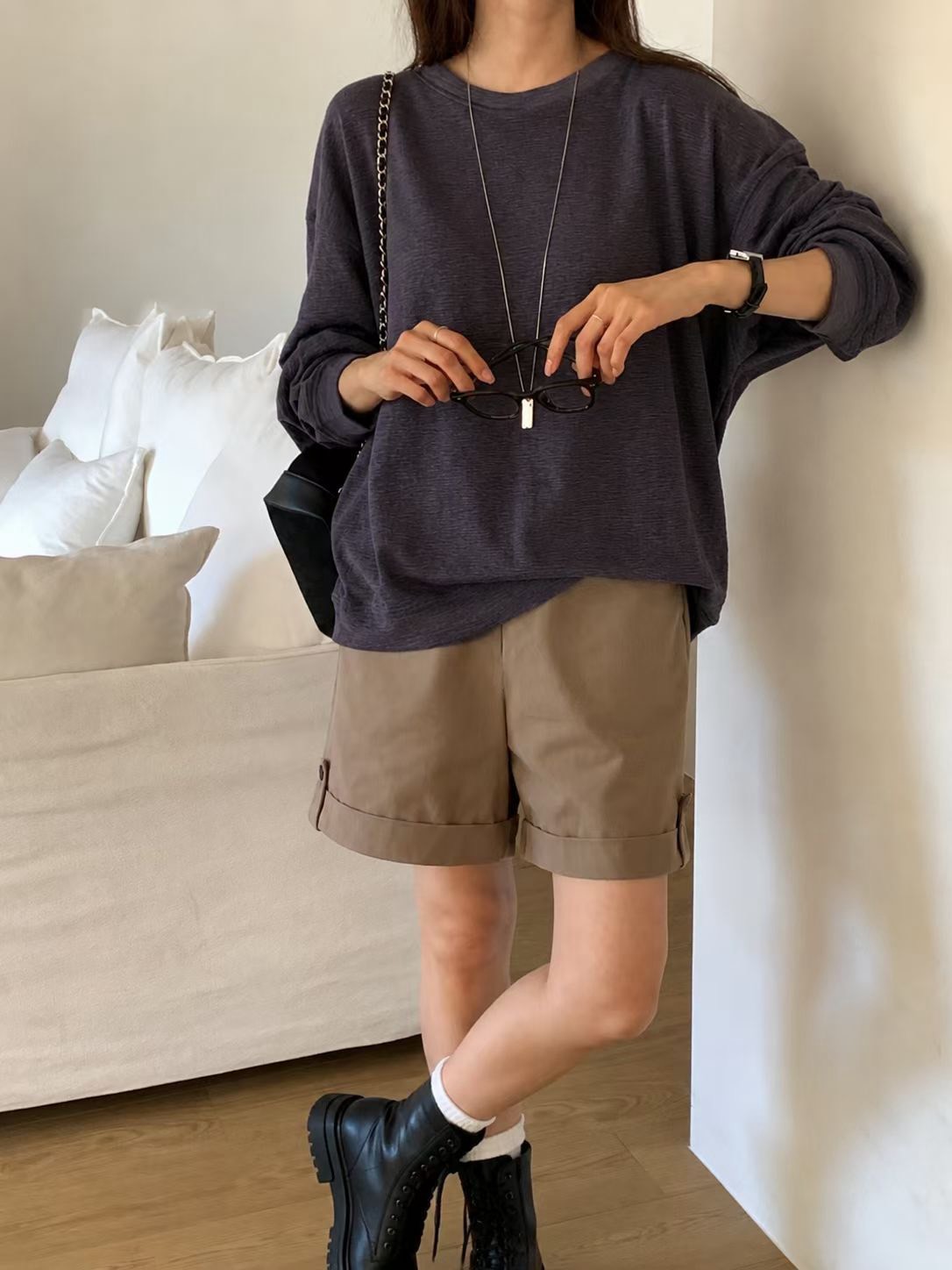 B59.輕鬆女孩圓領TEE