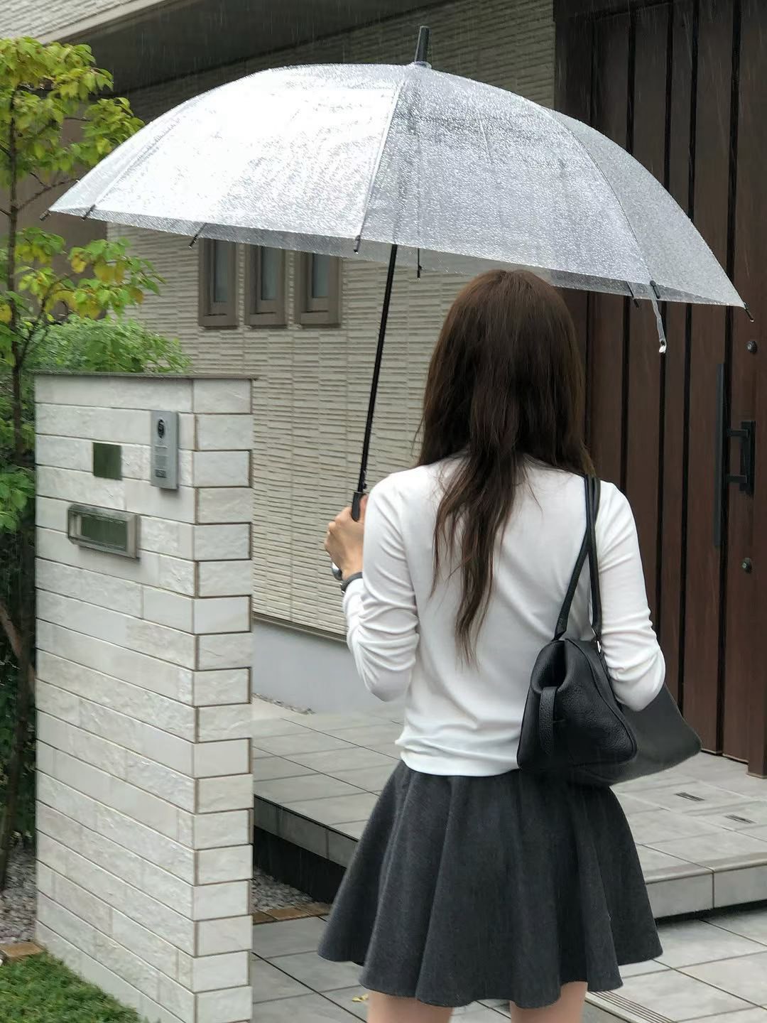 A24.大V家基礎灰階彈性高領TEE