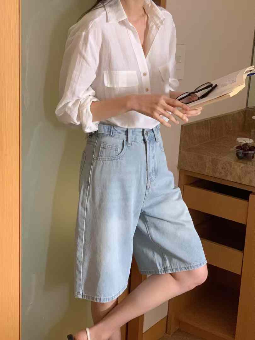 A05.亮麗亞麻口袋造型襯衫