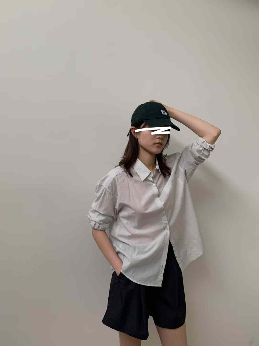 質感家單邊口袋襯衫