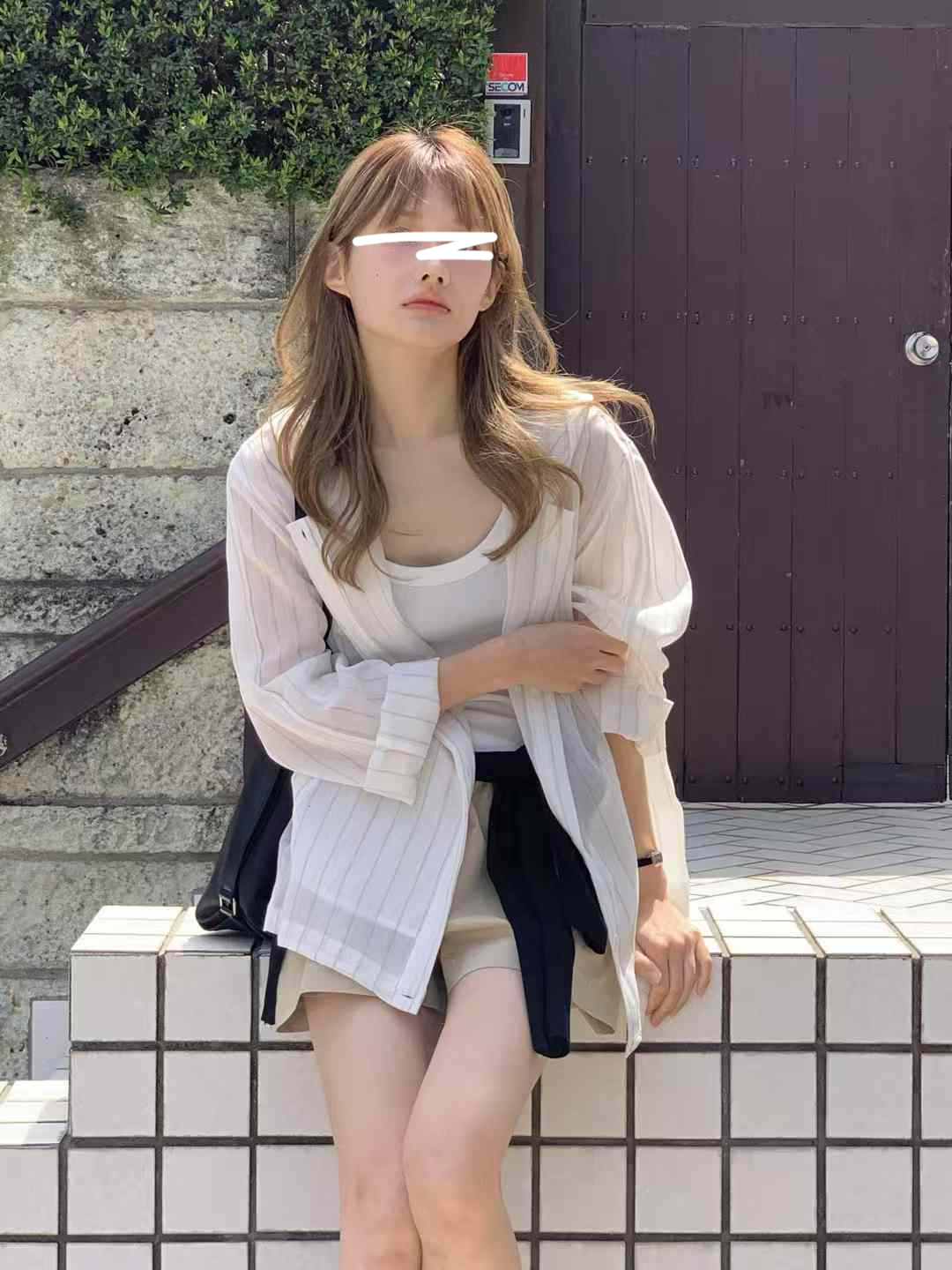 A132.休閒感線條口袋襯衫外套