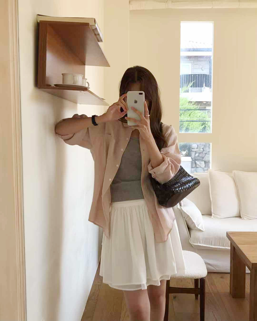 A43.知性女孩單口袋襯衫