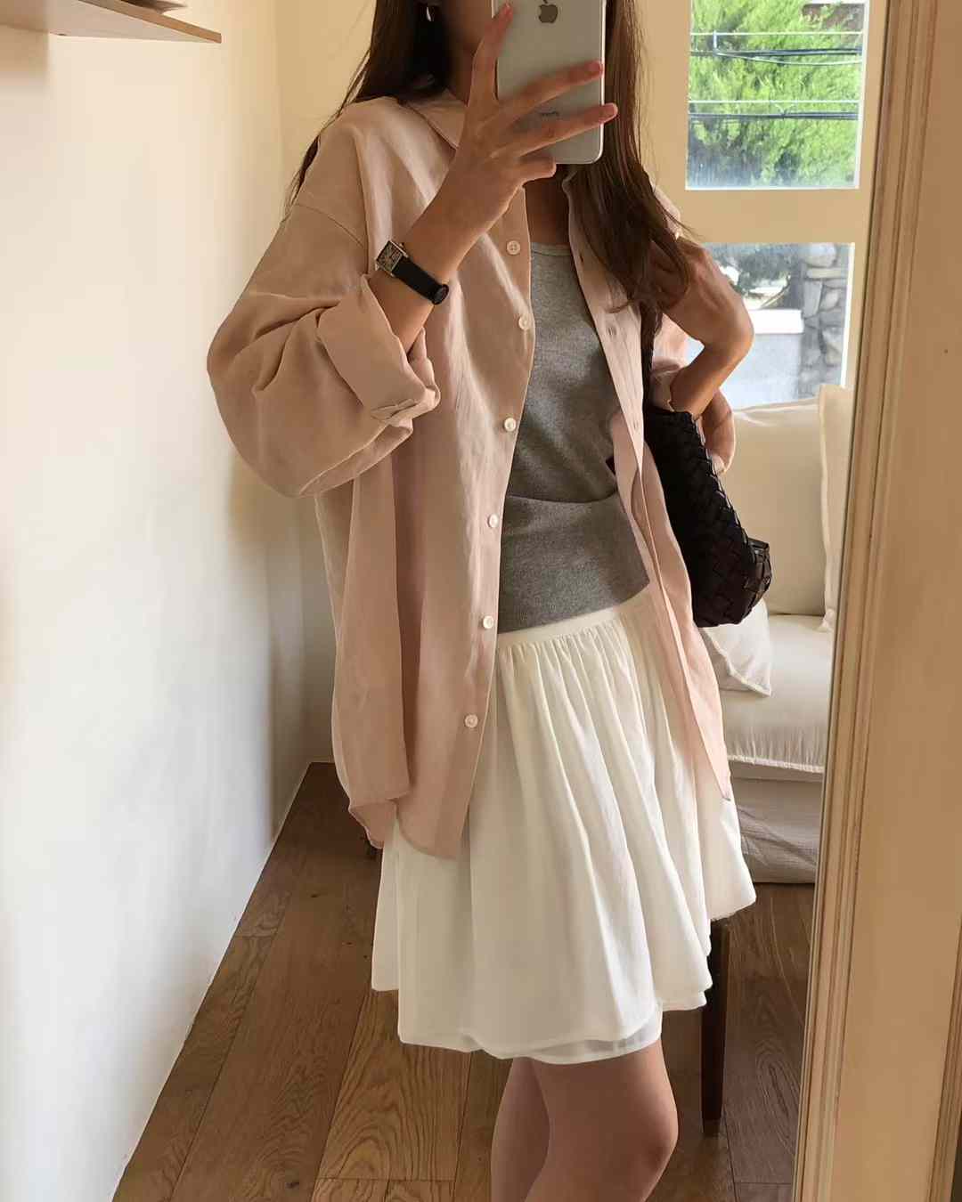 A43.知性女孩單口袋襯衫